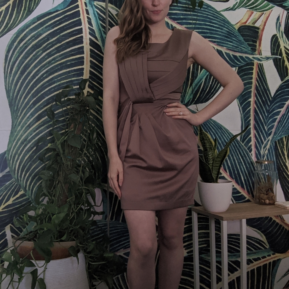 Champagne Draped Dress